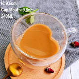 Heat Resistant Double Wall Glass Mugs