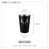 Black Stainless Steel Mug