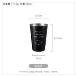 Black Stainless Steel Mug