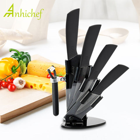 Kitchen Ceramic Knife Set + Peeler