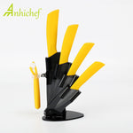 Kitchen Ceramic Knife Set + Peeler