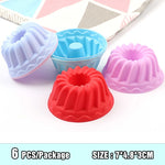 Silicone Mold Heart Cupcake 6pcs