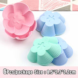 Silicone Mold Heart Cupcake 6pcs
