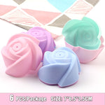 Silicone Mold Heart Cupcake 6pcs