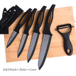 Kitchen Ceramic Chef Knife Set + Peeler