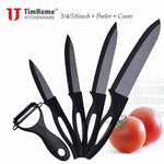 Kitchen Ceramic Chef Knife Set + Peeler