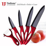 Kitchen Ceramic Chef Knife Set + Peeler