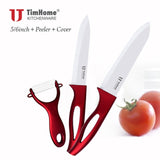 Kitchen Ceramic Chef Knife Set + Peeler