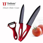 Kitchen Ceramic Chef Knife Set + Peeler